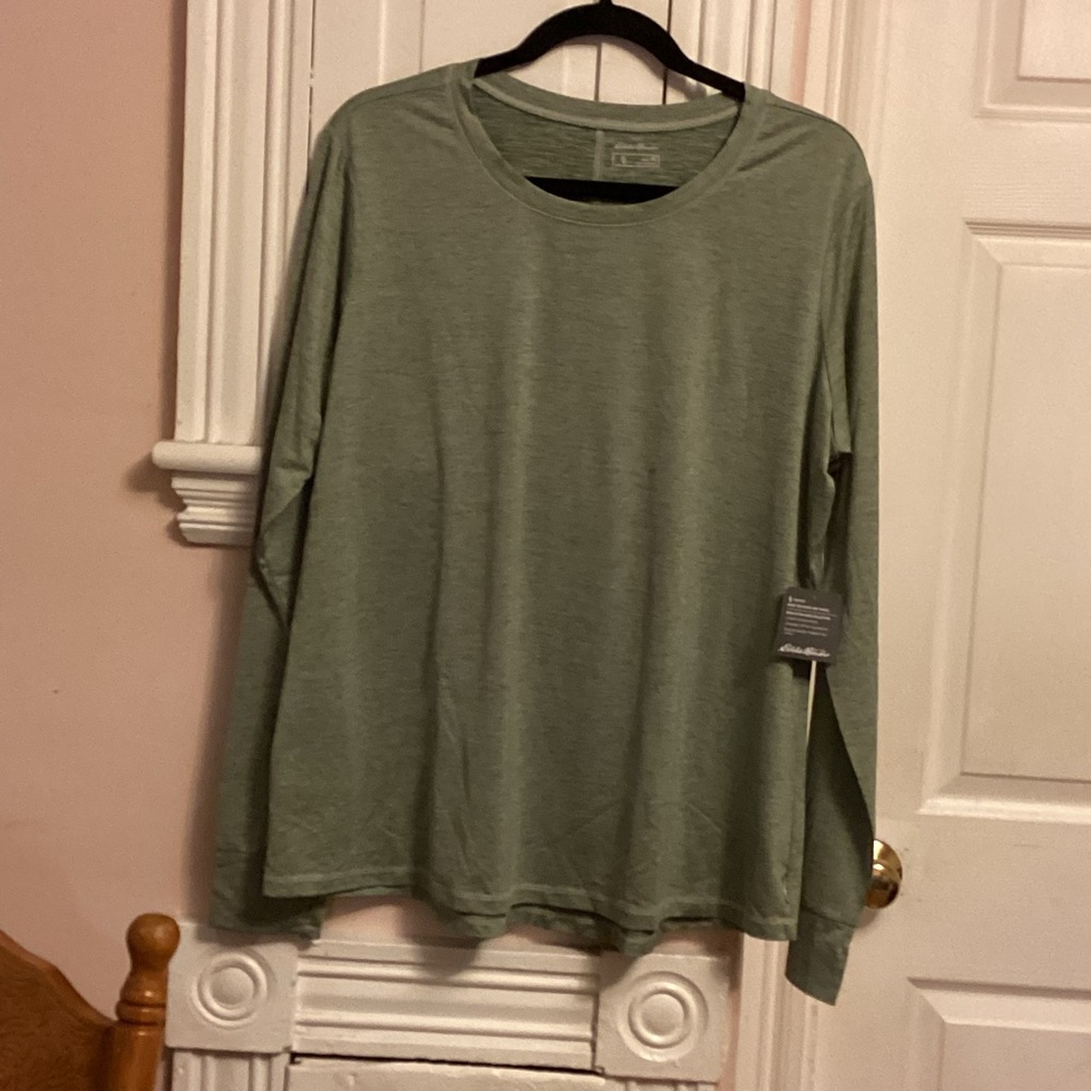 Eddie Bauer Green Long Sleeve Sweatshirt